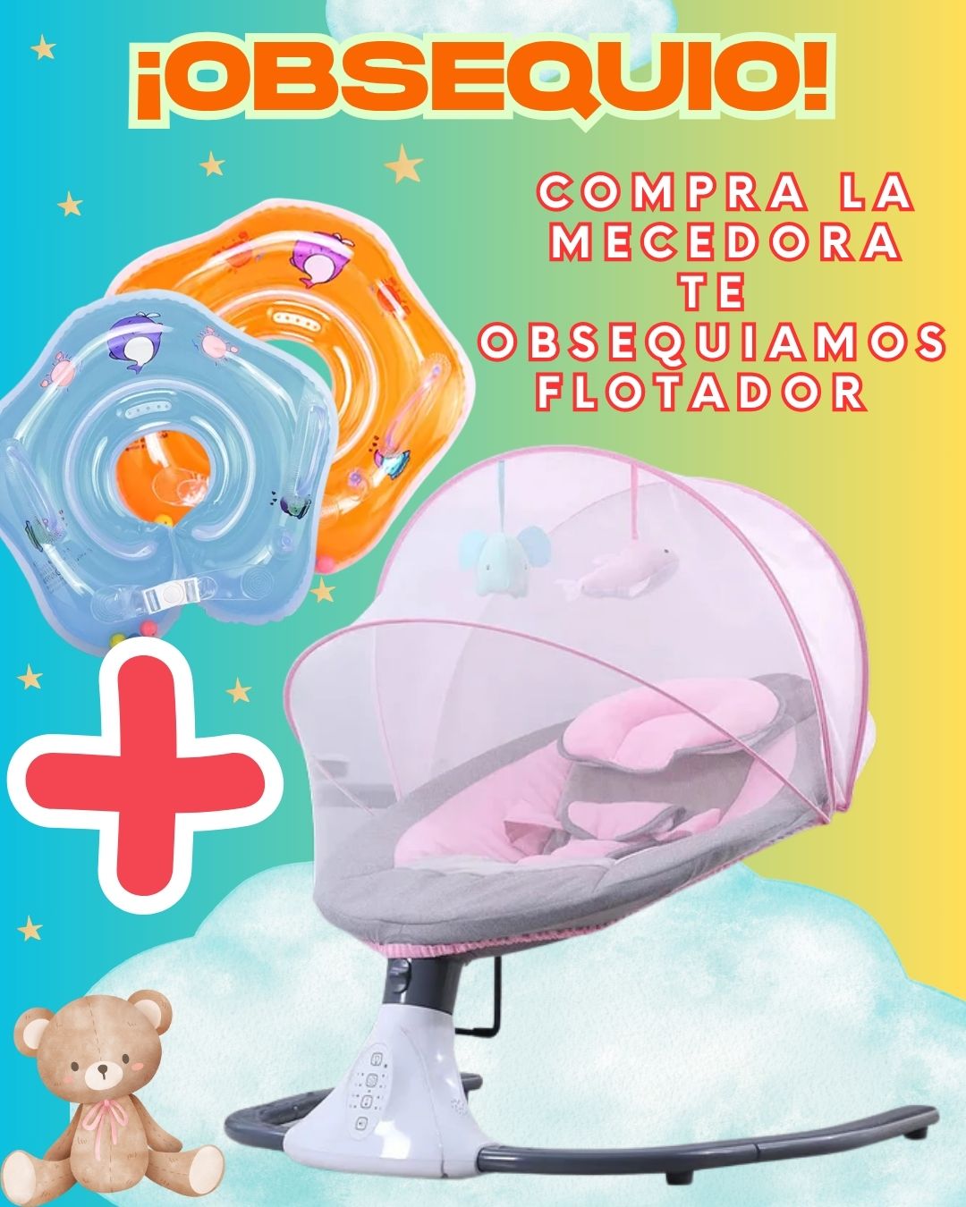 SILLA ELECTRICA MECEDORA + REGALO👶🍼